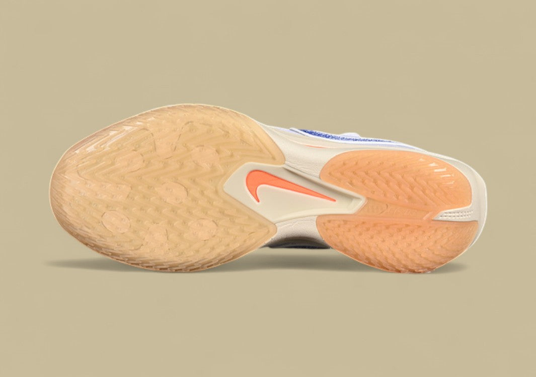 Nike Air Zoom G.T. Cut 3 EP White & Coconut Milk with Gum Yellow and Racer Blue Hits