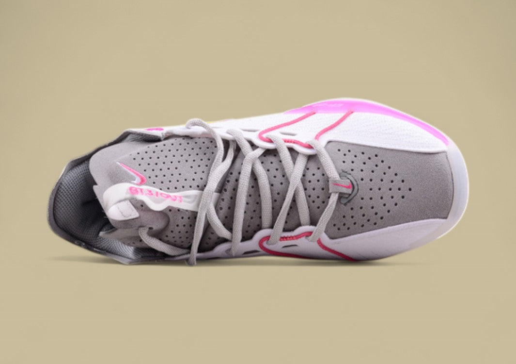 Nike Air Zoom G.T. Cut 3 EP White & Grey with Bright Pink and Orange Pops