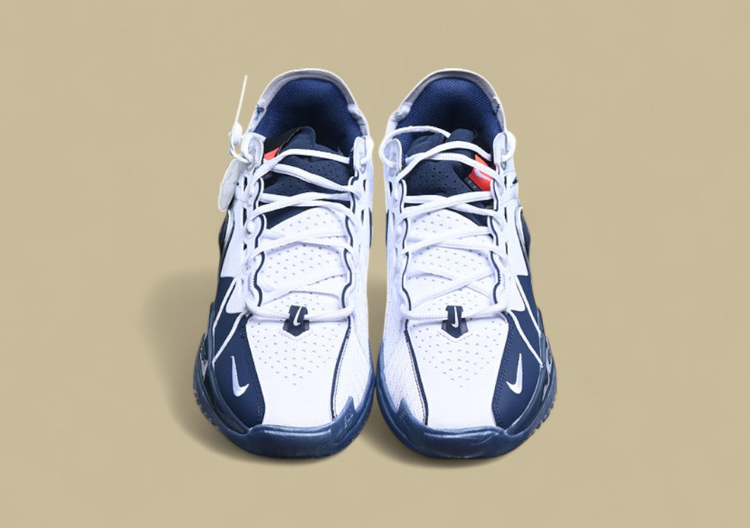 Nike Air Zoom G.T. Cut 3 EP White & Sail with Metallic Silver and Midnight Navy Accents