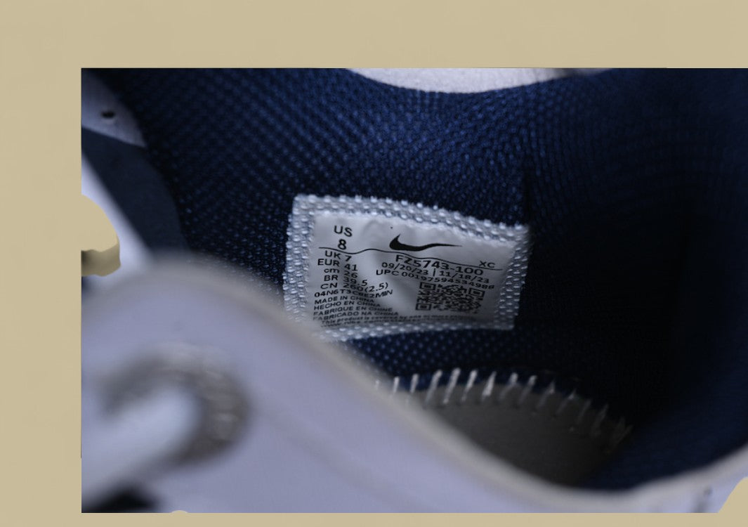 Nike Air Zoom G.T. Cut 3 EP White & Sail with Metallic Silver and Midnight Navy Accents