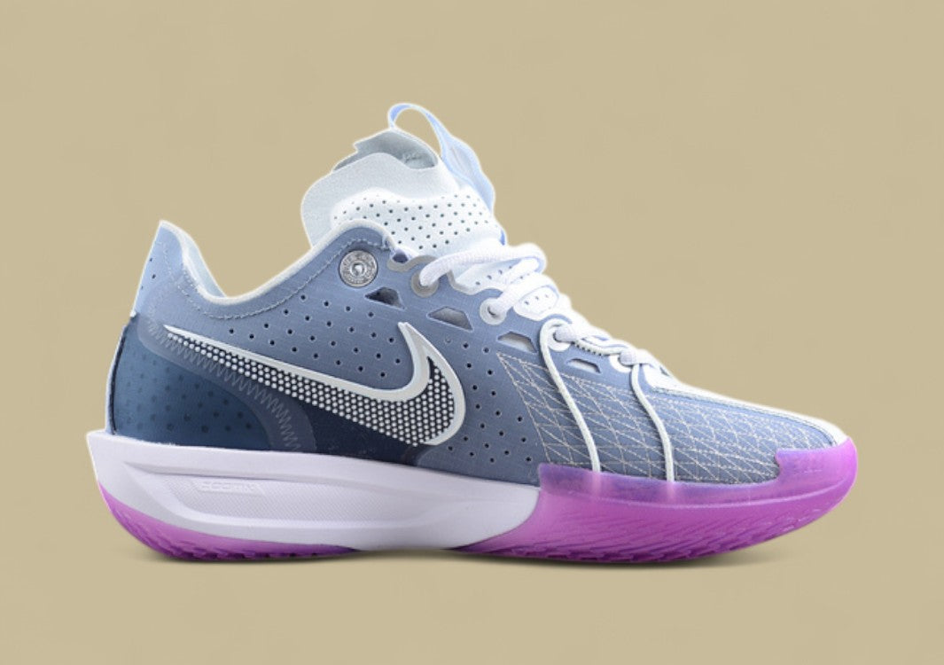 Nike Air Zoom G.T. Cut 3 EP White with Blue and Purple Accents