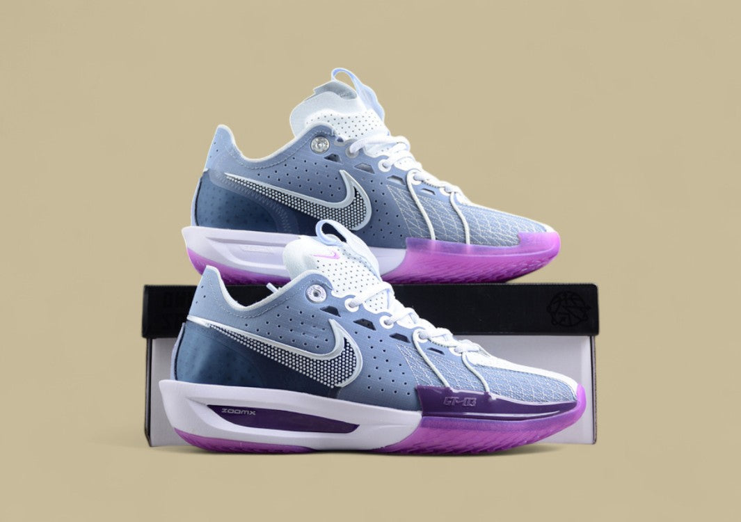 Nike Air Zoom G.T. Cut 3 EP White with Blue and Purple Accents