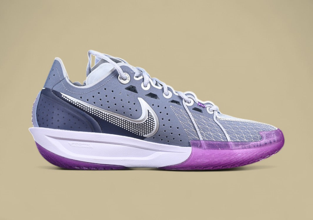 Nike Air Zoom G.T. Cut 3 EP – Ashen Slate & Football Grey with Barely Grape and Metallic Silver Highlights