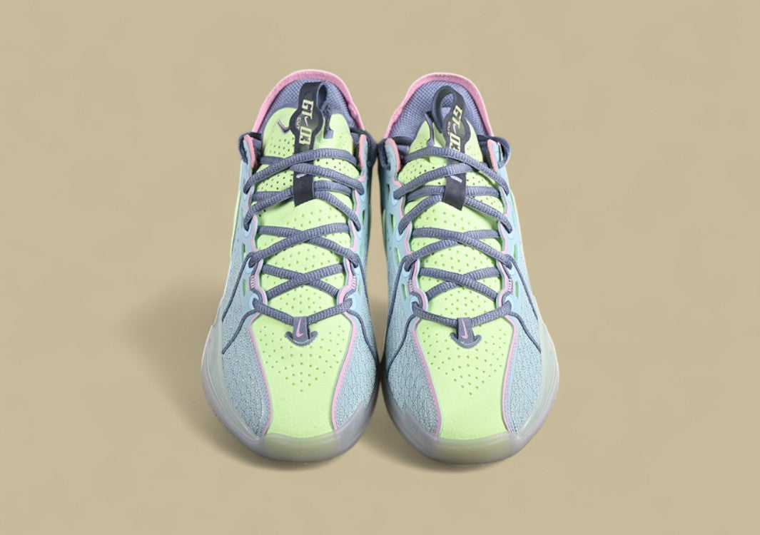 Nike Air Zoom G.T. Cut 3 Glacier Blue with Bright Mandarin, Ashen Slate, and Light Armory Blue Accents