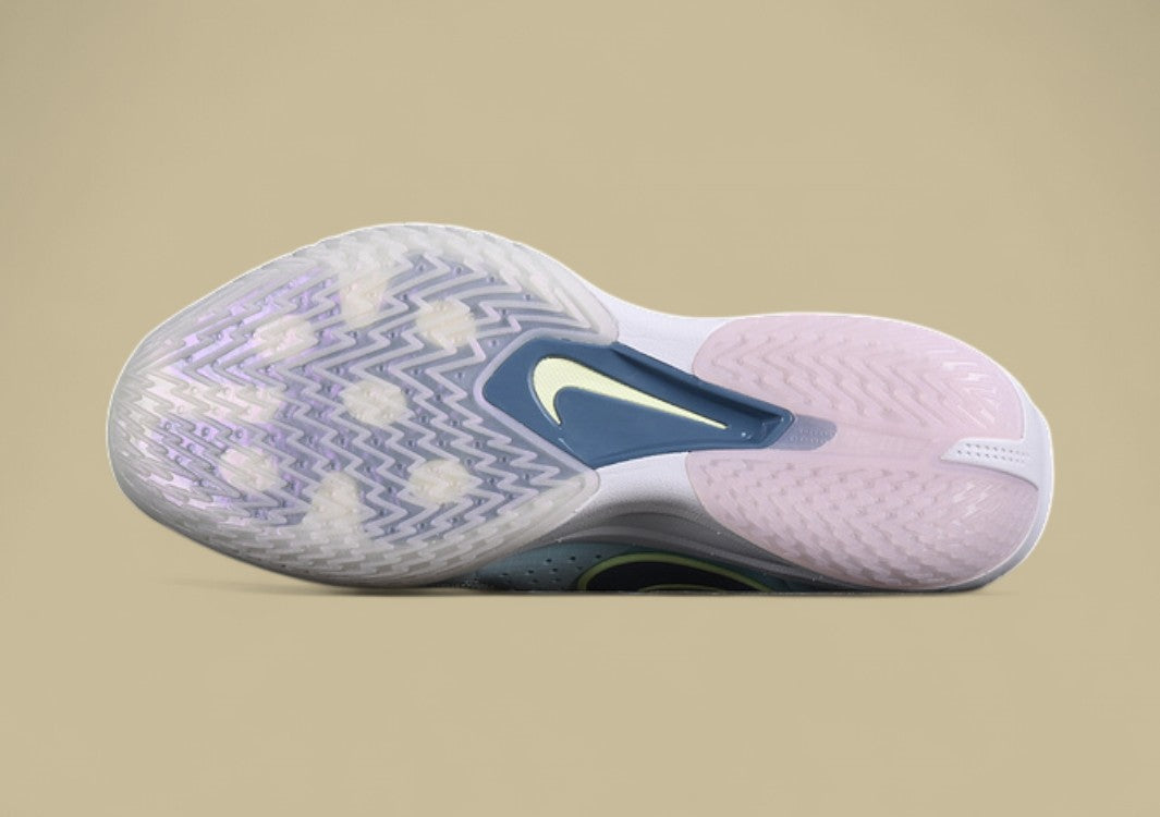 Nike Air Zoom G.T. Cut 3 Glacier Blue with Bright Mandarin, Ashen Slate, and Light Armory Blue Accents