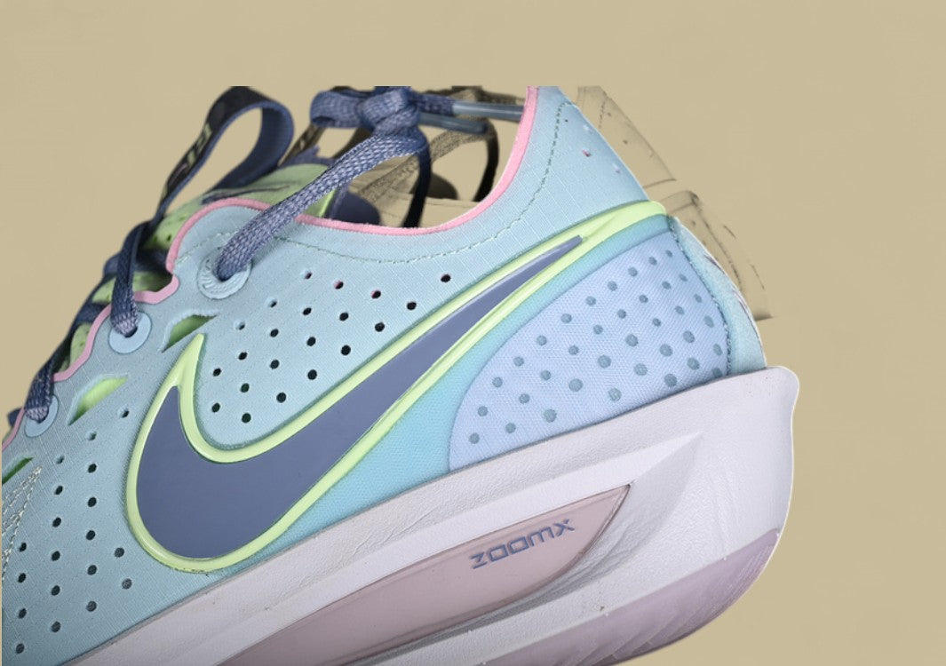 Nike Air Zoom G.T. Cut 3 Glacier Blue with Bright Mandarin, Ashen Slate, and Light Armory Blue Accents