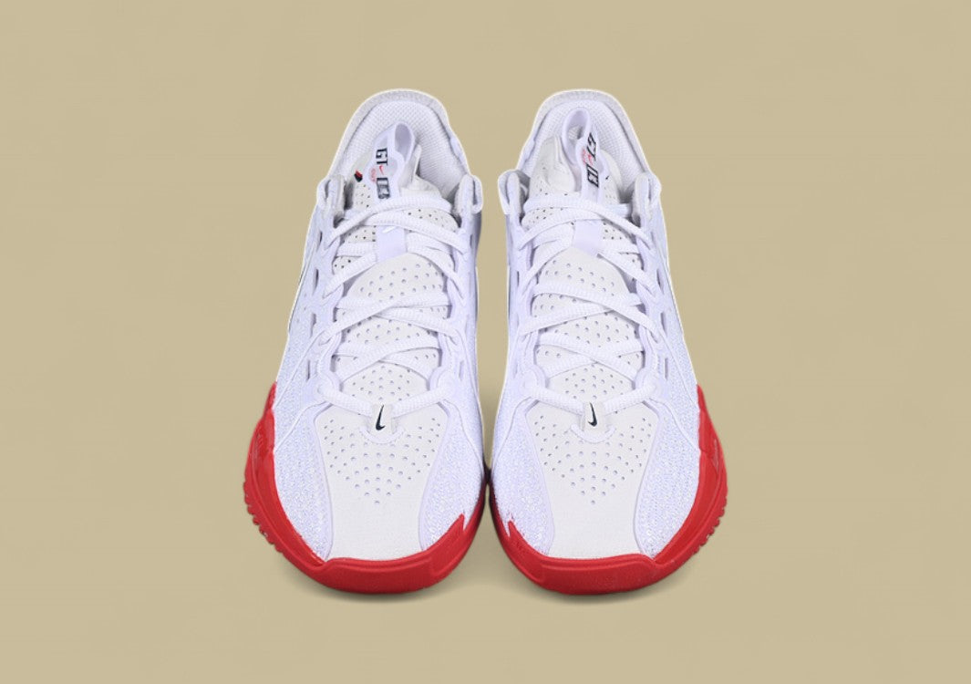 Nike Air Zoom G.T. Cut 3 White with Obsidian and Sport Red Highlights