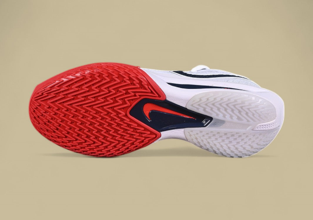 Nike Air Zoom G.T. Cut 3 White with Obsidian and Sport Red Highlights