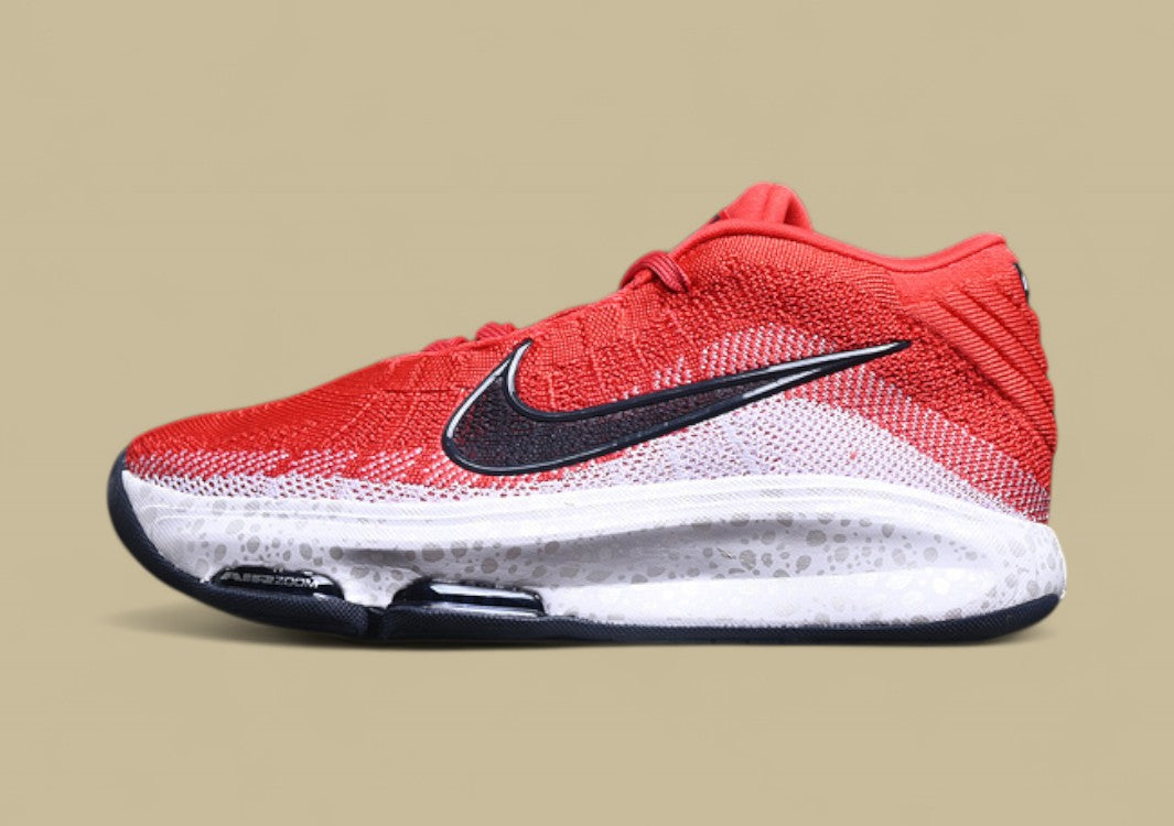 Nike Air Zoom G.T. Hustle 3 FP Clean White with Red Punch & Black Detailing
