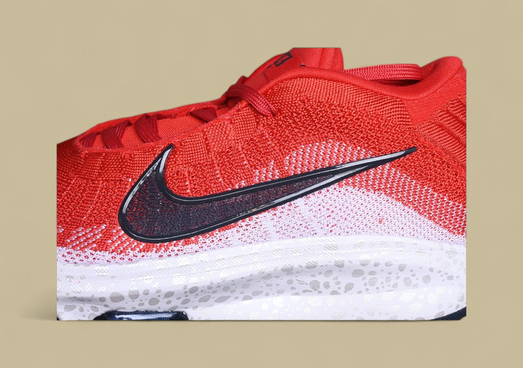 Nike Air Zoom G.T. Hustle 3 FP Clean White with Red Punch & Black Detailing