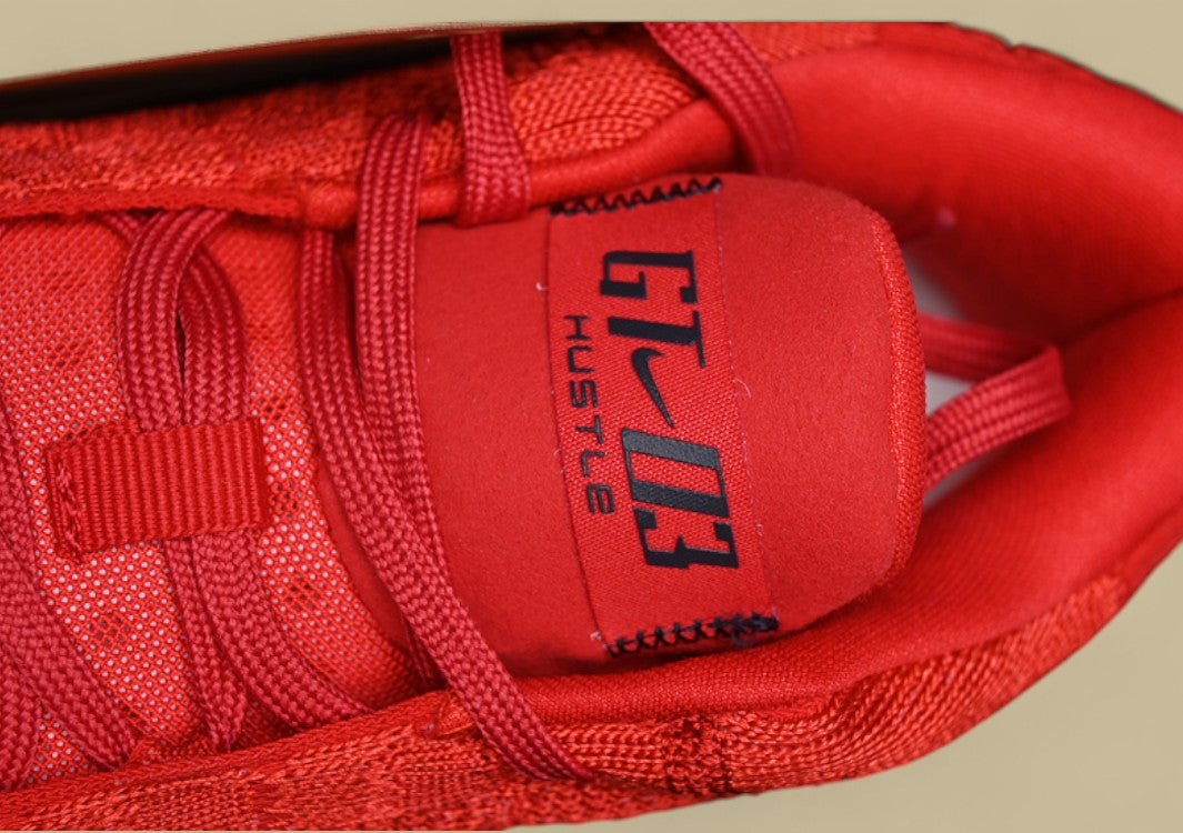 Nike Air Zoom G.T. Hustle 3 FP Clean White with Red Punch & Black Detailing
