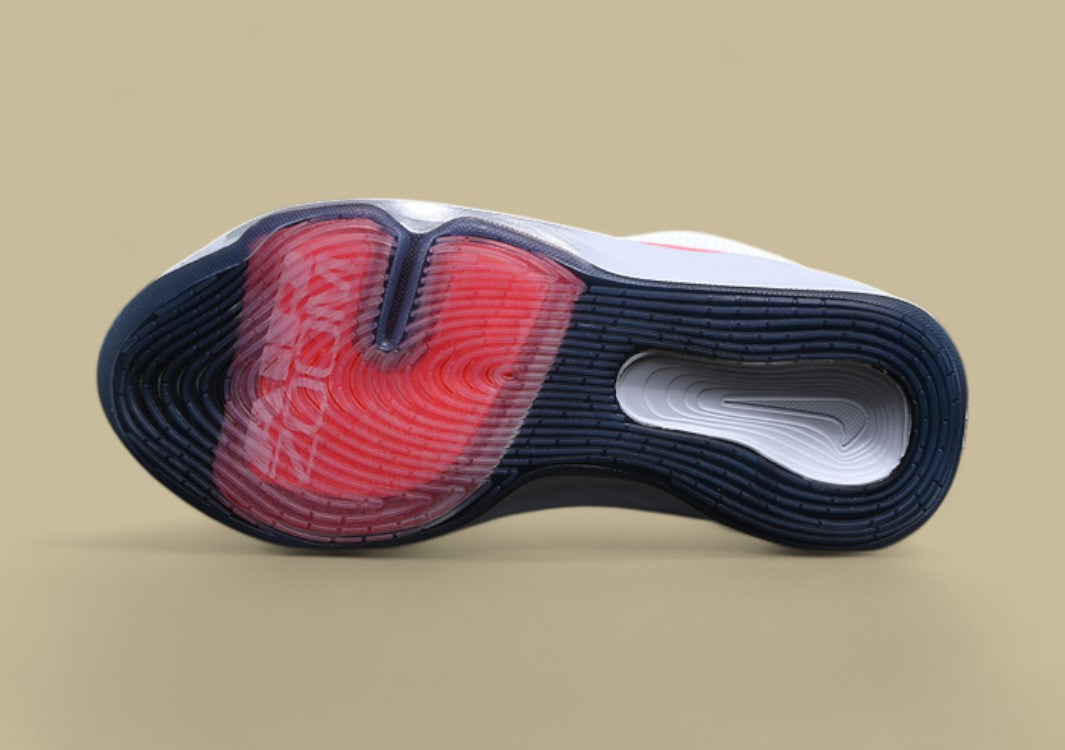 Nike Air Zoom G.T. Hustle 3 FP Crisp White with Cool Grey & Bold Blue Accent