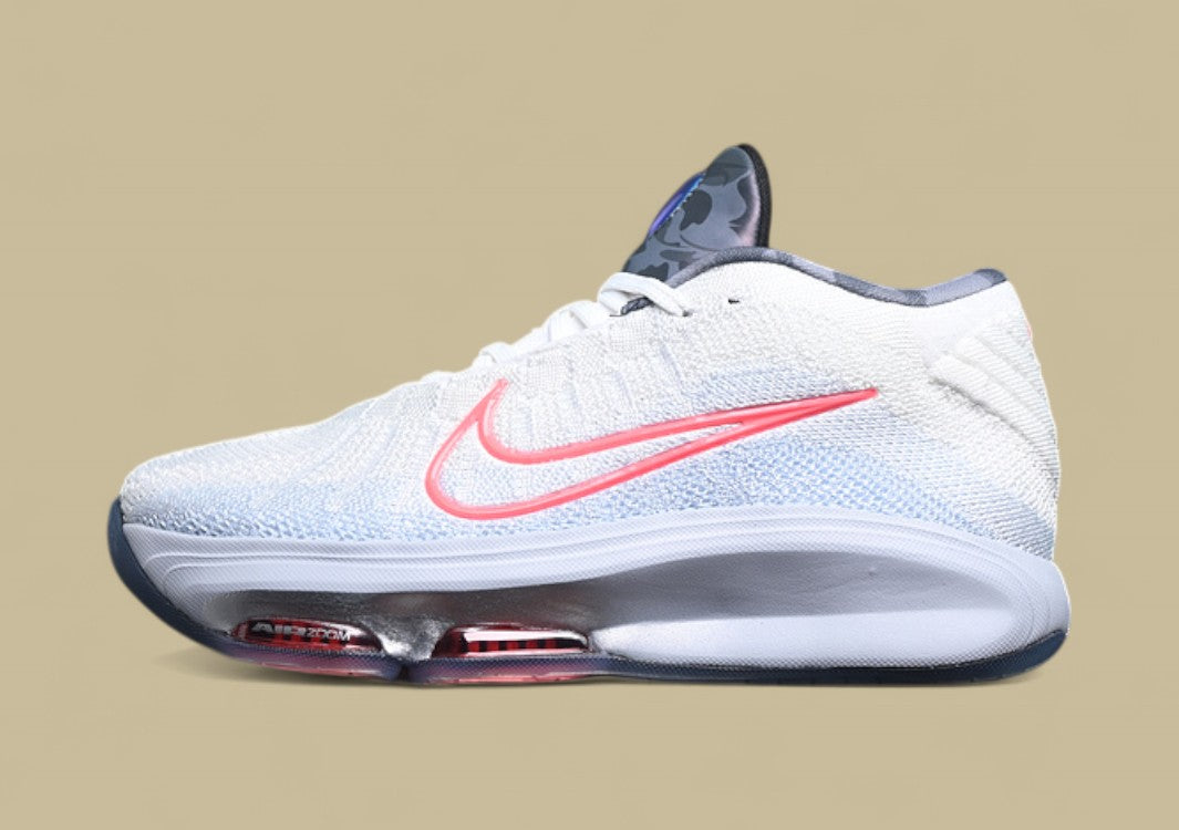 Nike Air Zoom G.T. Hustle 3 FP Crisp White with Cool Grey & Bold Blue Accent