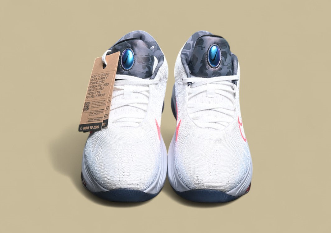 Nike Air Zoom G.T. Hustle 3 FP Crisp White with Cool Grey & Bold Blue Accent