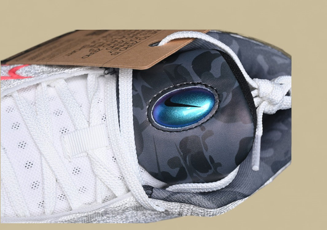 Nike Air Zoom G.T. Hustle 3 FP Crisp White with Cool Grey & Bold Blue Accent