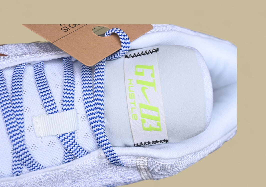 Nike Air Zoom G.T. Hustle 3 FP White Base with Royal Pulse, Volt, and Black Hits