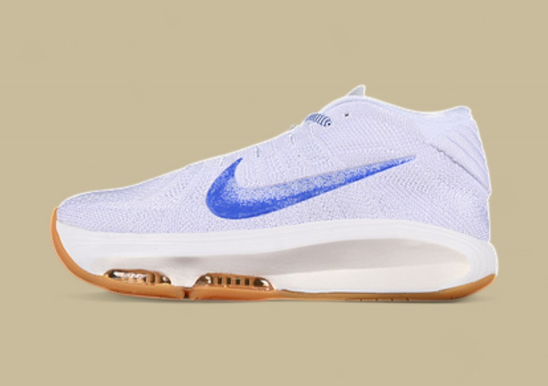Nike Air Zoom G.T. Hustle 3 FP White & Phantom with Total Orange and Racer Blue Bursts