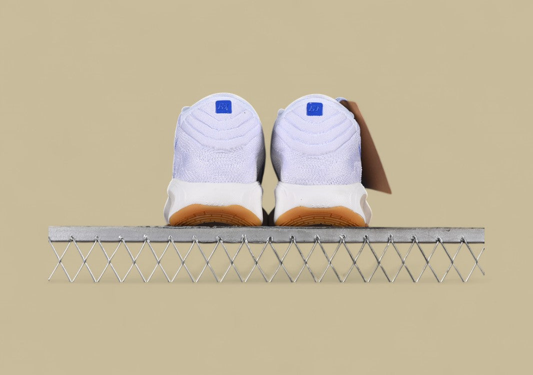 Nike Air Zoom G.T. Hustle 3 FP White & Phantom with Total Orange and Racer Blue Bursts