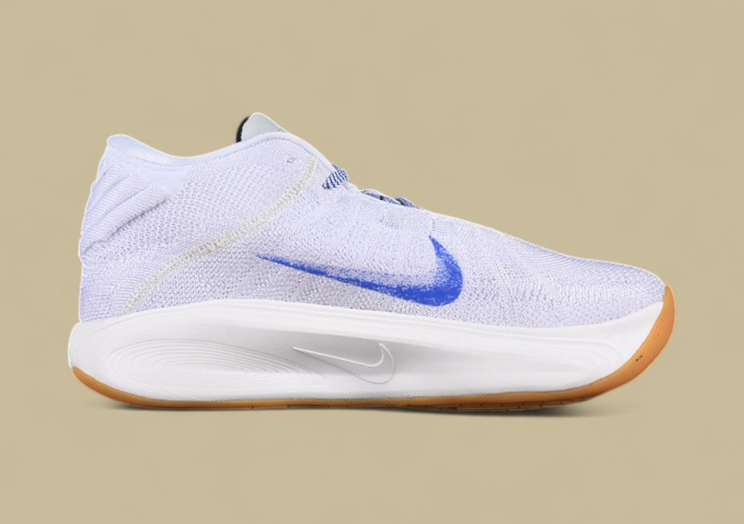 Nike Air Zoom G.T. Hustle 3 FP White & Phantom with Total Orange and Racer Blue Bursts