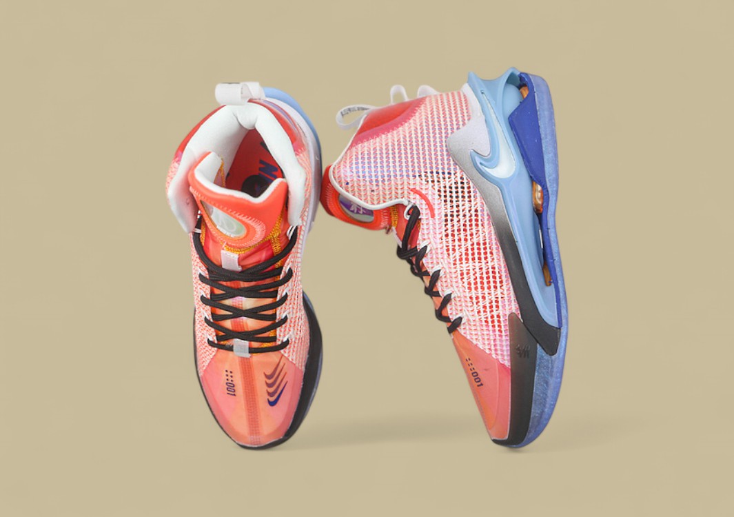 Nike Air Zoom G.T. Jump China Orange with Blue and Black Accents