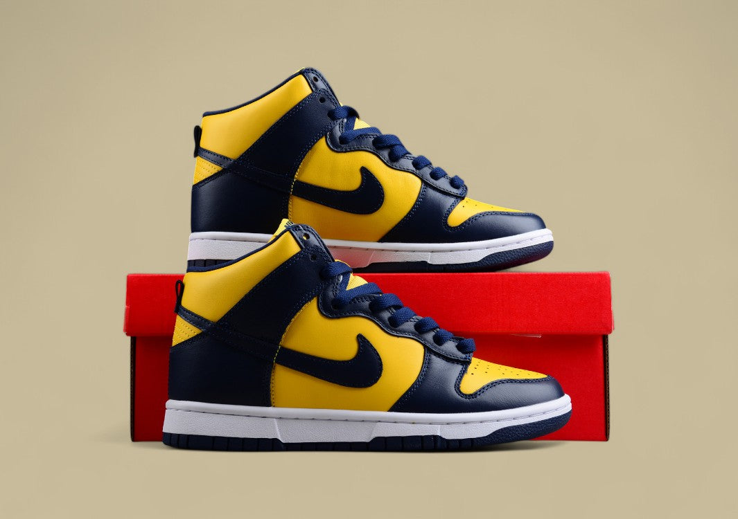 Nike Dunk High "Michigan" SB High-Top Sports Casual Shoes