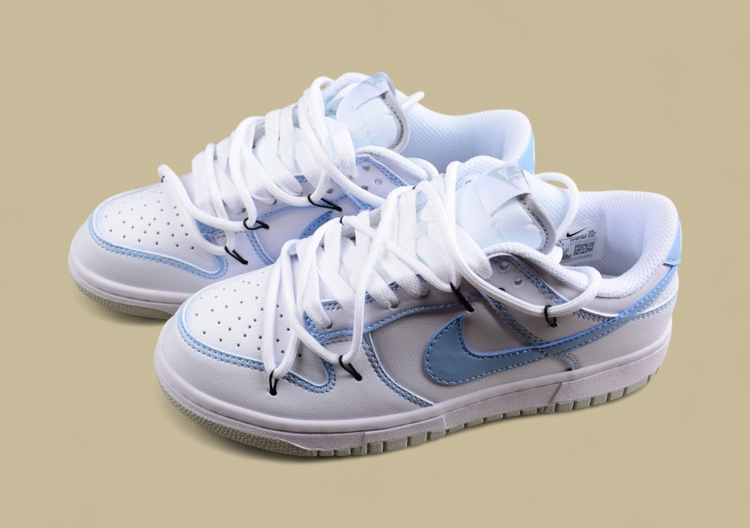 Nike Dunk Low Custom "Broken Backboard" Deconstructed Strap SB Casual Street Shoes