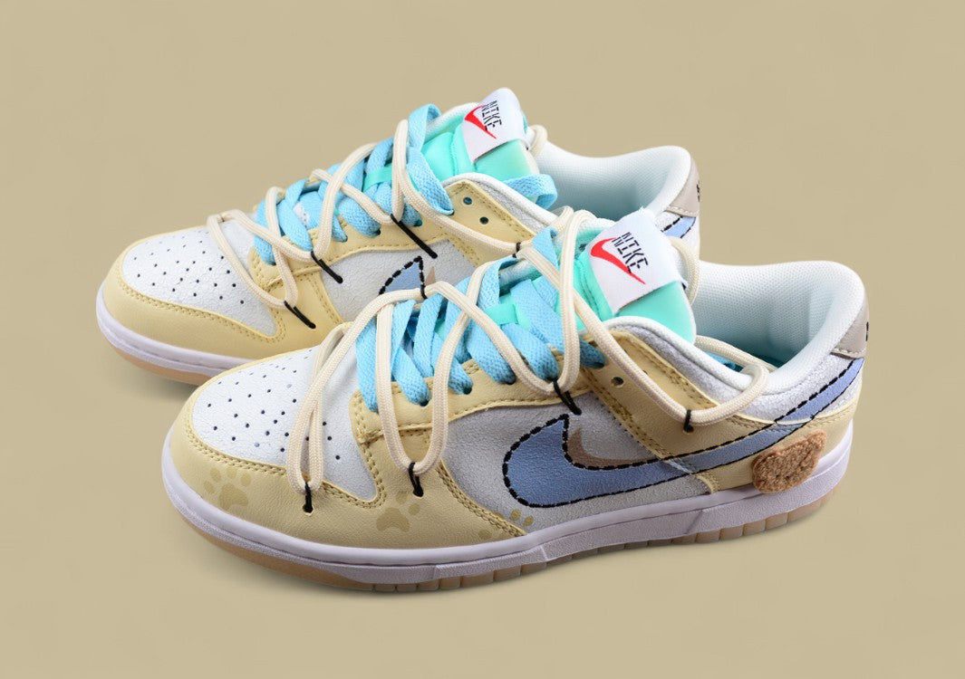 Nike Dunk Low Custom Deconstructed Straps Sb Low-top Casual Sneakers