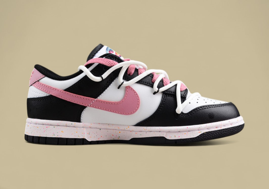 Nike Dunk Low "Multi Color Vitality" Pink Triple Swoosh Deconstructed Custom Sneakers