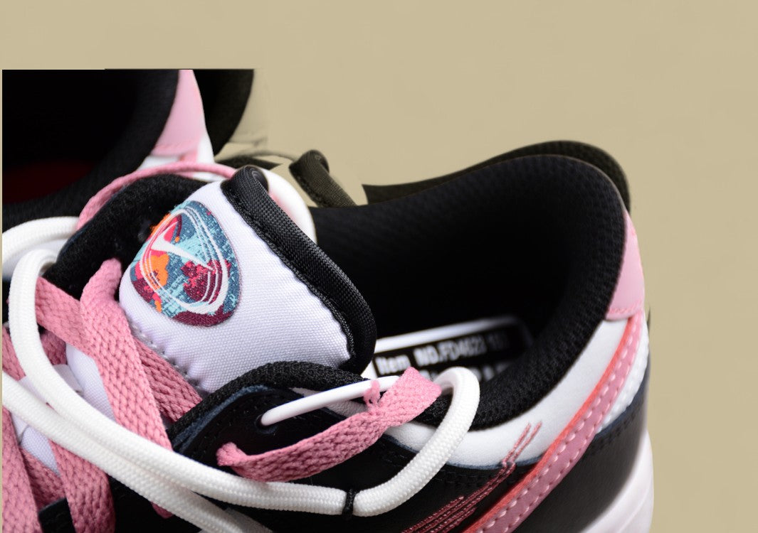 Nike Dunk Low "Multi Color Vitality" Pink Triple Swoosh Deconstructed Custom Sneakers
