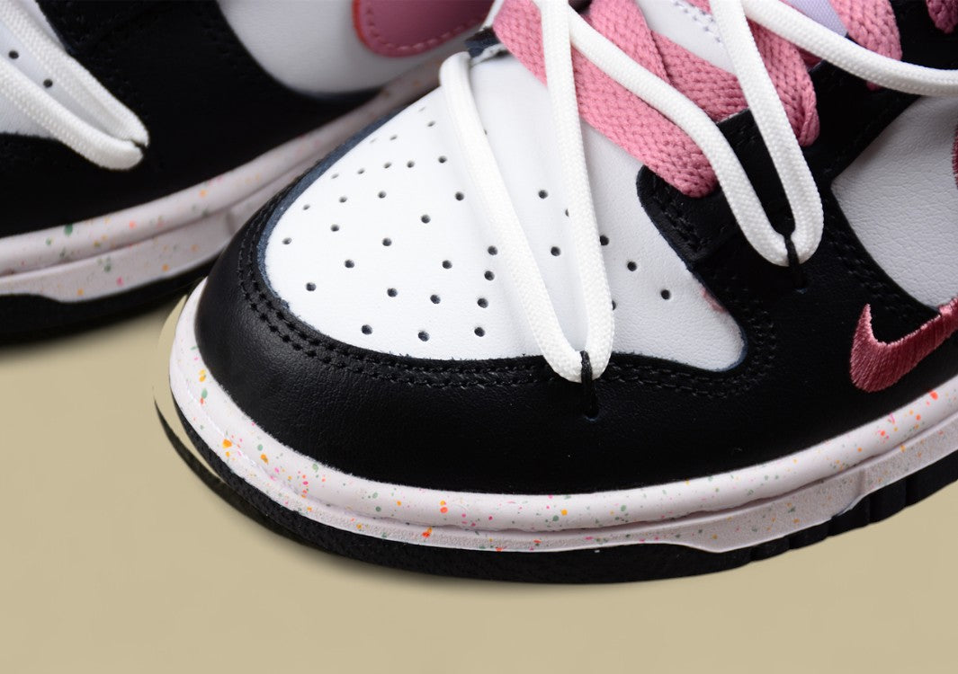 Nike Dunk Low "Multi Color Vitality" Pink Triple Swoosh Deconstructed Custom Sneakers