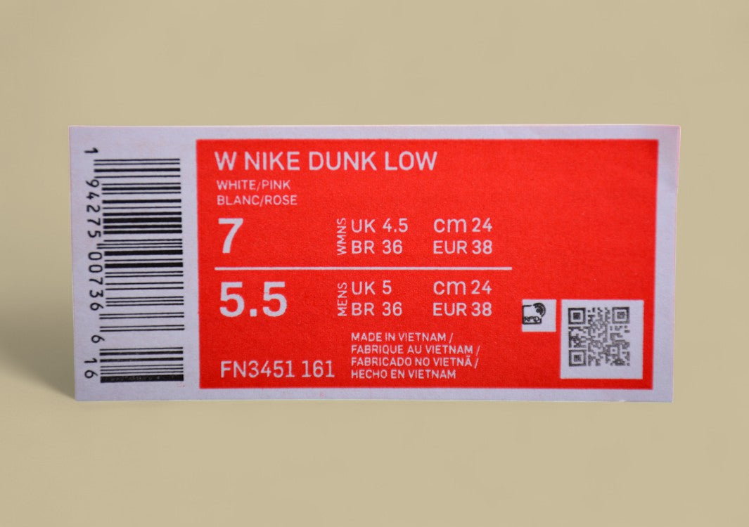 Nike Dunk Low "Multi Color Vitality" – Pink White Custom Triple Swoosh Deconstructed Shoes