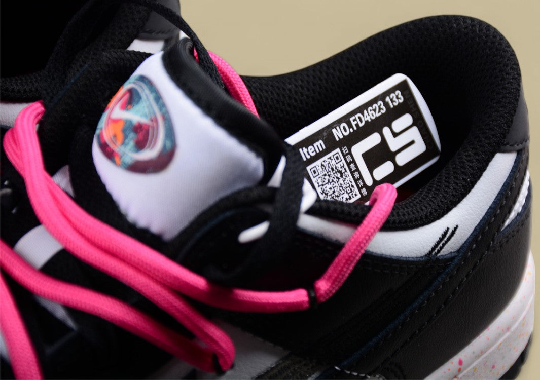 Nike Dunk Low “Vitality Black Pink” Deconstructed Custom