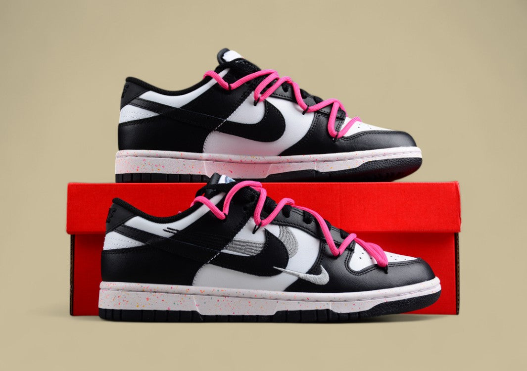 Nike Dunk Low “Vitality Black Pink” Deconstructed Custom