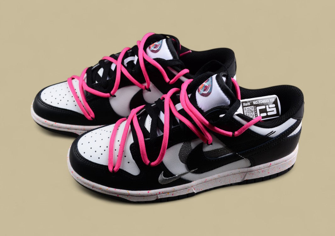 Nike Dunk Low “Vitality Black Pink” Deconstructed Custom