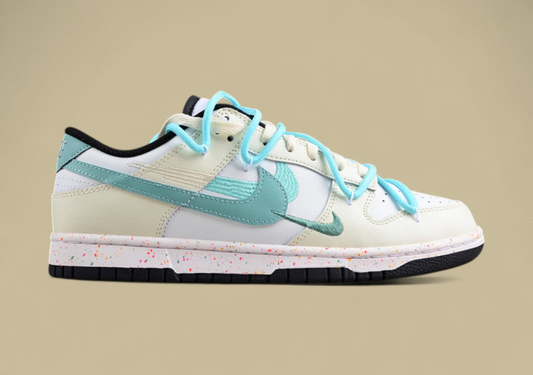 Nike Dunk Low “Vitality Blue” Triple Swoosh Custom