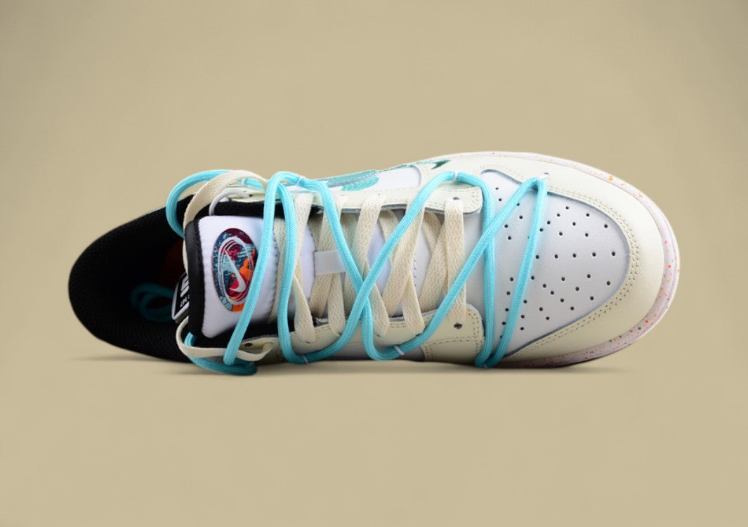 Nike Dunk Low “Vitality Blue” Triple Swoosh Custom