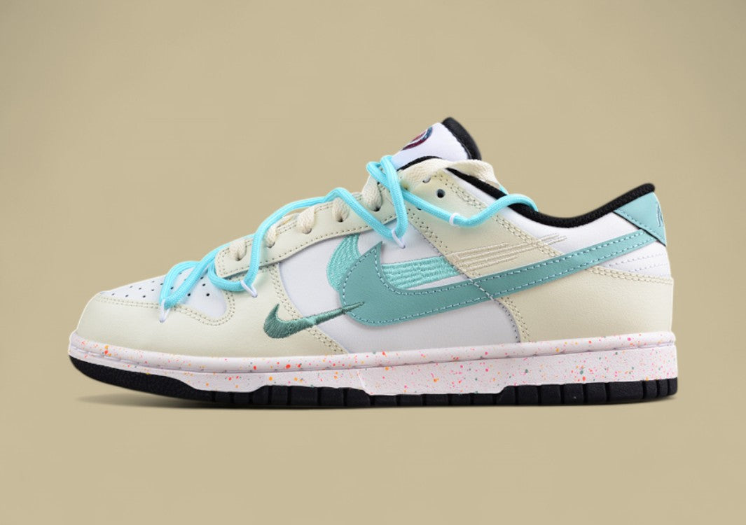Nike Dunk Low “Vitality Blue” Triple Swoosh Custom