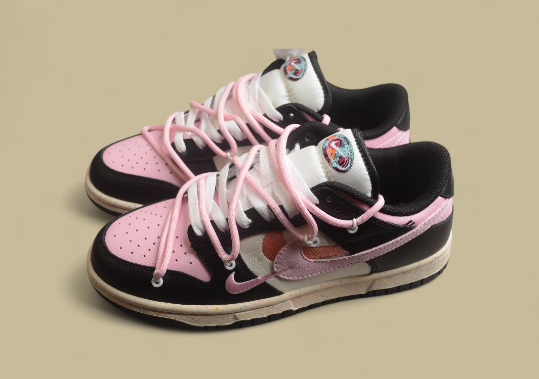 Nike Dunk Low “Vitality Blush Pink” Triple Swoosh Custom