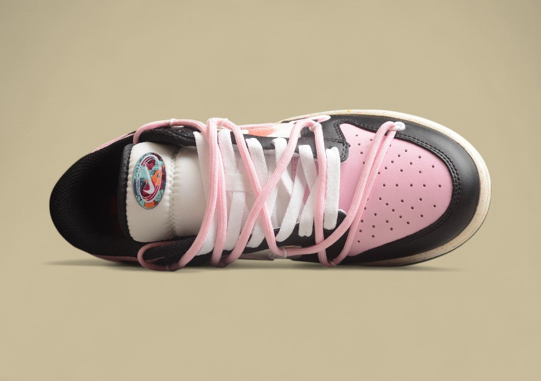Nike Dunk Low “Vitality Blush Pink” Triple Swoosh Custom