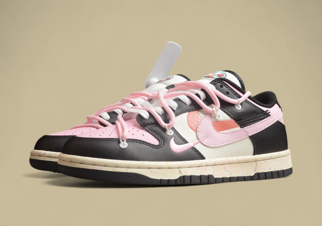 Nike Dunk Low “Vitality Blush Pink” Triple Swoosh Custom
