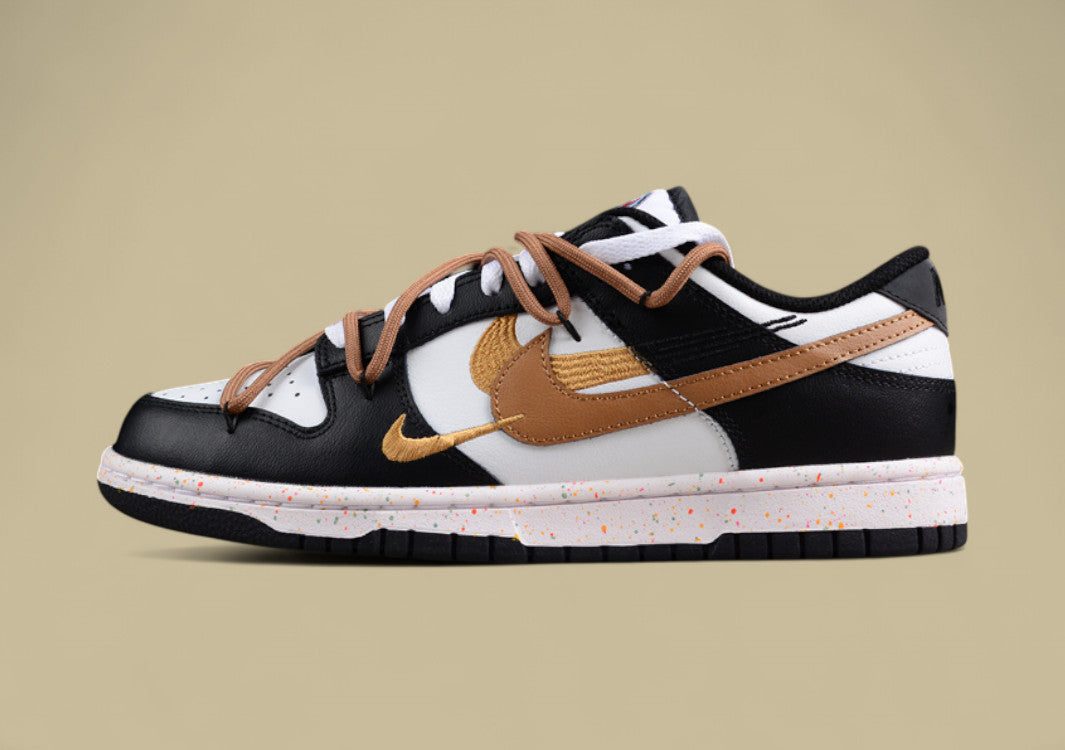 Nike Dunk Low “Vitality Mocha” Triple Swoosh Custom