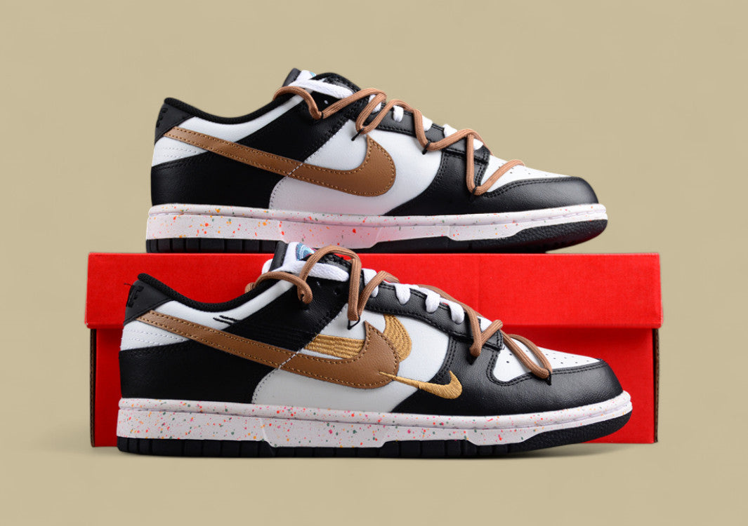 Nike Dunk Low “Vitality Mocha” Triple Swoosh Custom