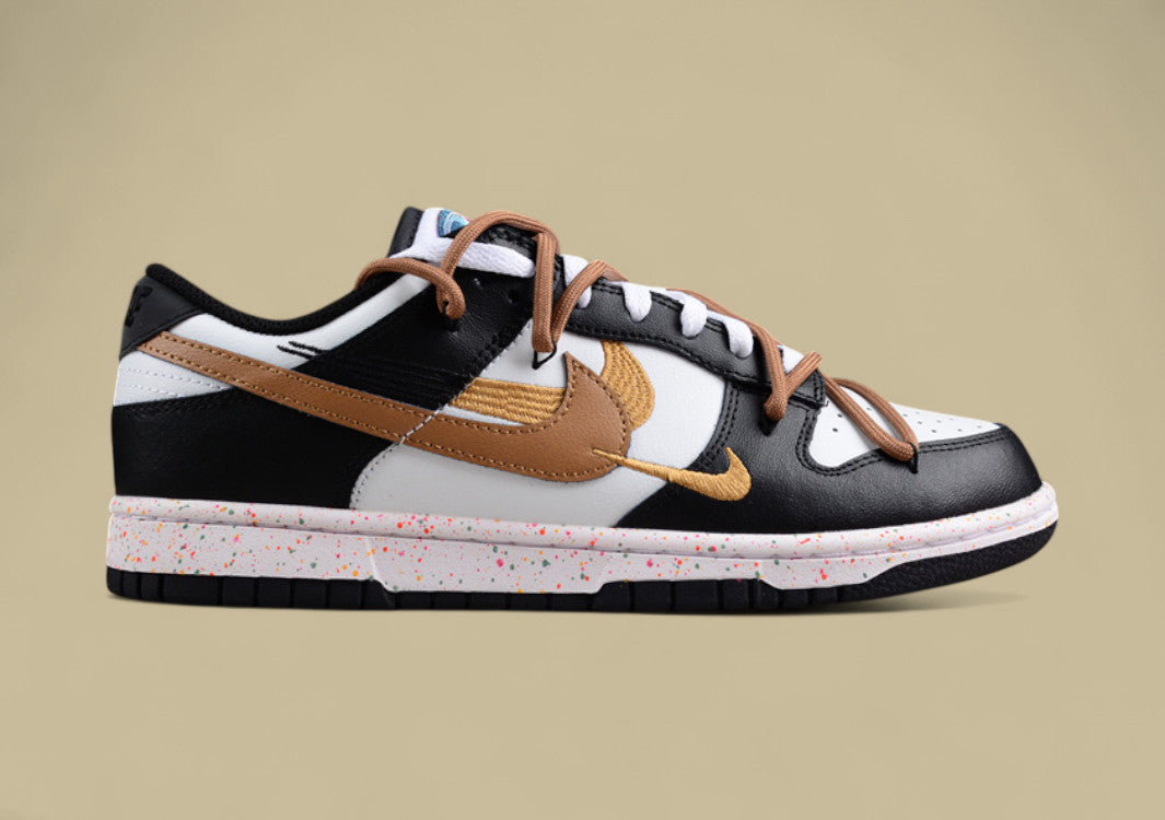 Nike Dunk Low “Vitality Mocha” Triple Swoosh Custom