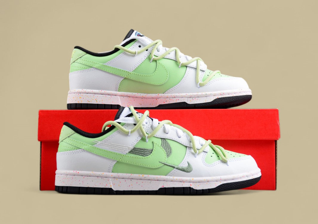 Nike Dunk Low “Vitality Multicolor” Triple Swoosh Custom