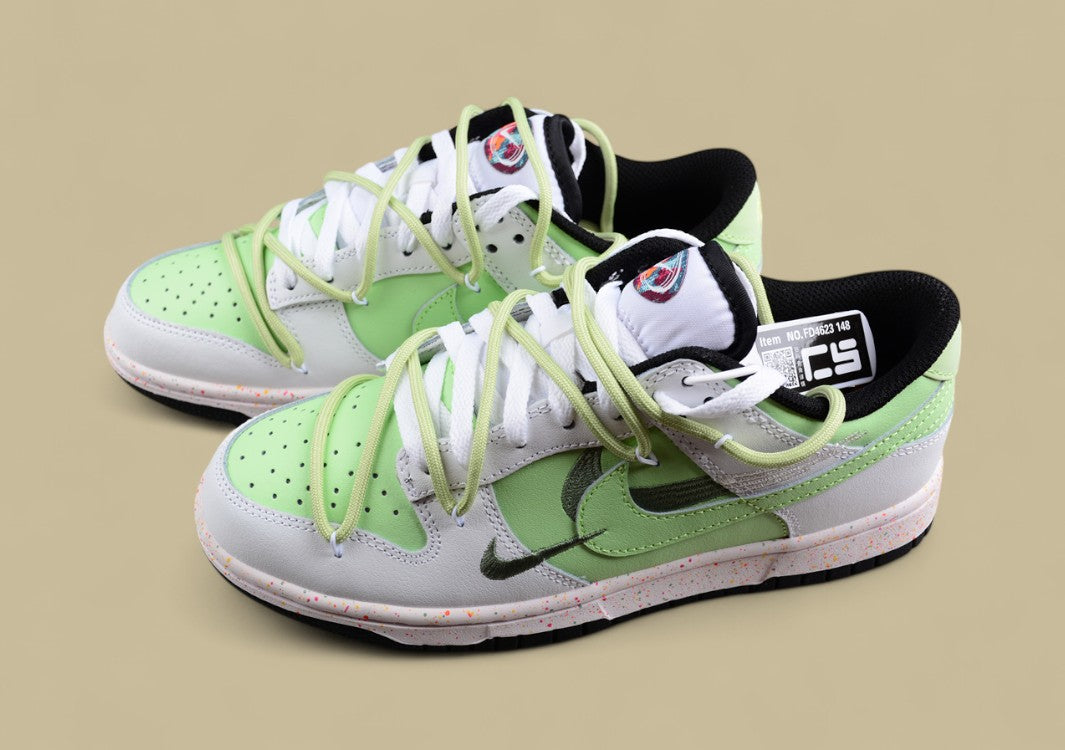 Nike Dunk Low “Vitality Multicolor” Triple Swoosh Custom