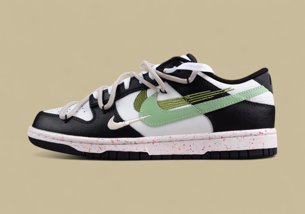 Nike Dunk Low “Vitality Olive Green” Triple Swoosh Custom