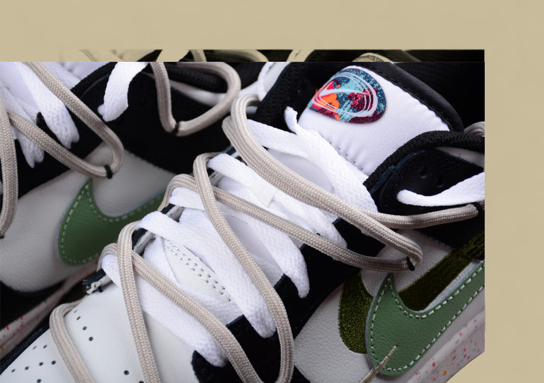 Nike Dunk Low “Vitality Olive Green” Triple Swoosh Custom