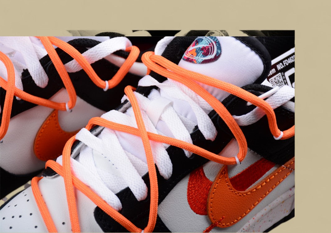 Nike Dunk Low “Vitality Orange” Triple Swoosh Custom