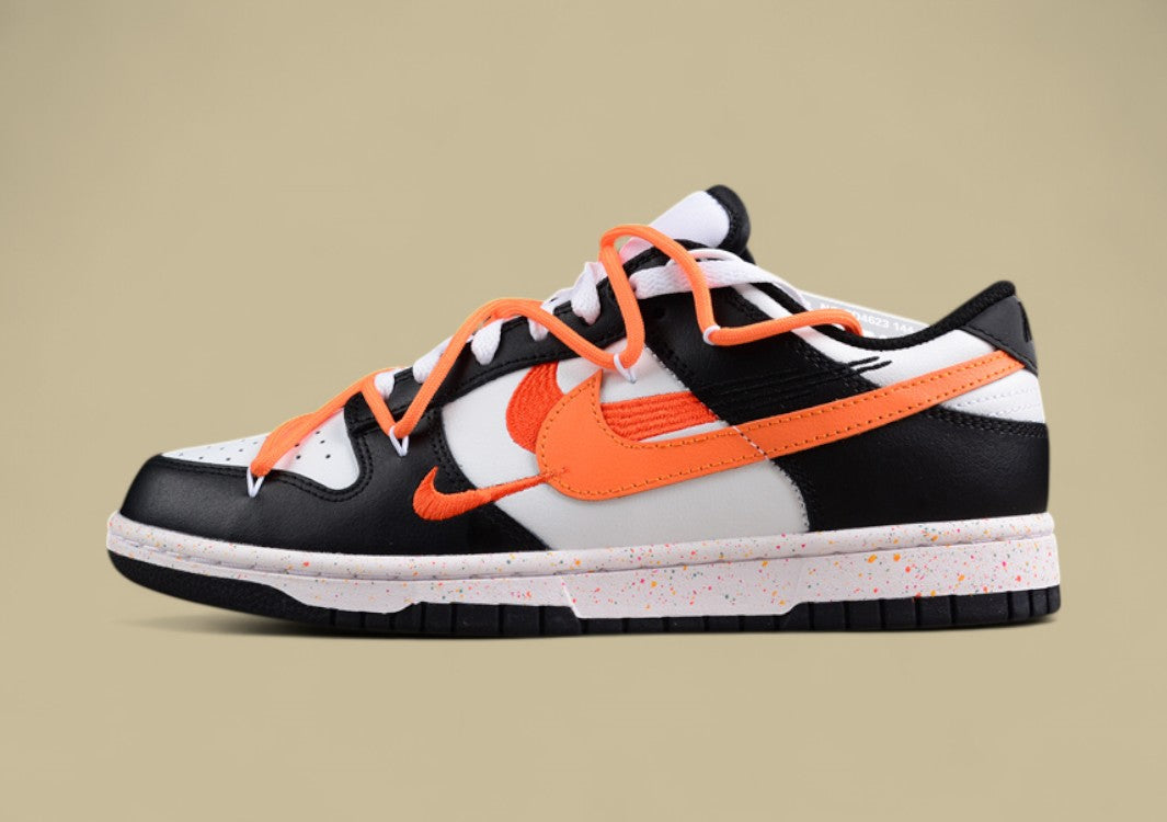 Nike Dunk Low “Vitality Orange” Triple Swoosh Custom