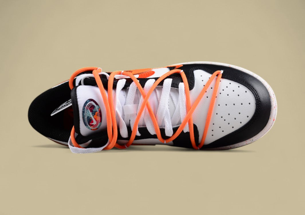 Nike Dunk Low “Vitality Orange” Triple Swoosh Custom